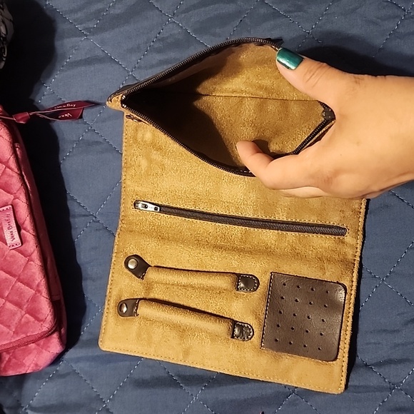 Eddie Bauer jewlery travel wallet leather used - Picture 5 of 7